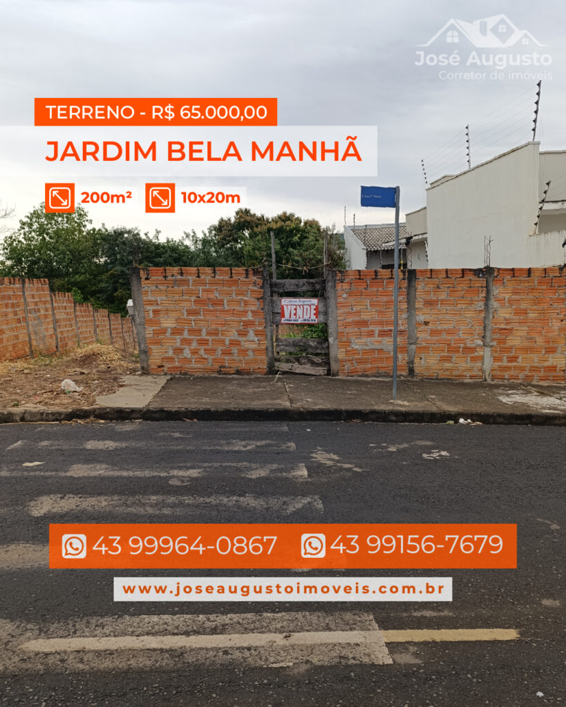 TERRENO BELA MANHÃ - 1