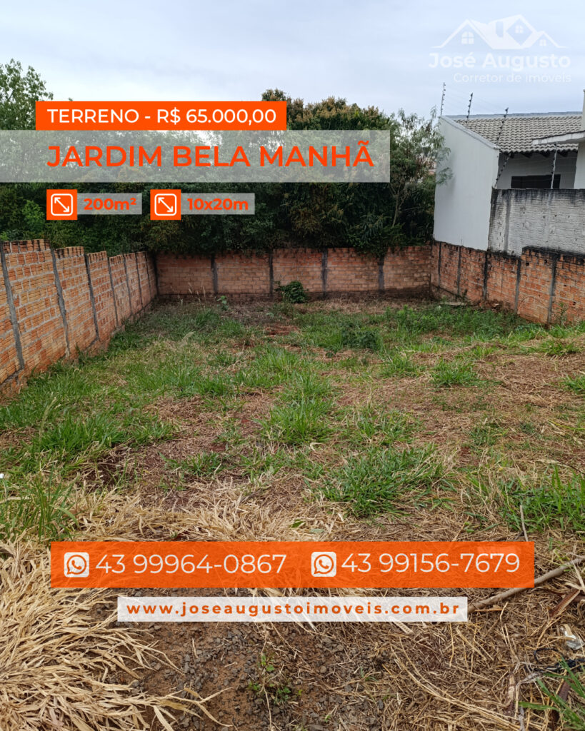 TERRENO BELA MANHÃ - 2